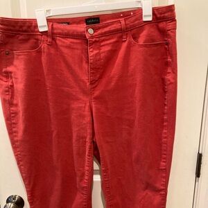 Talbots Woman jeggings cherry red